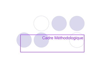 Cadre Méthodologique 