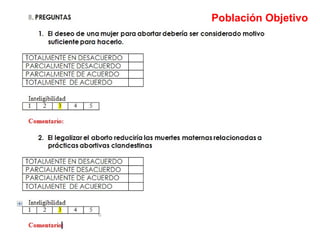 Población Objetivo
 