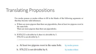 Translating Propositions
 