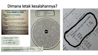 Dimana letak kesalahannya?
 