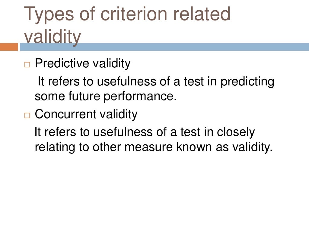 Validity research methodology