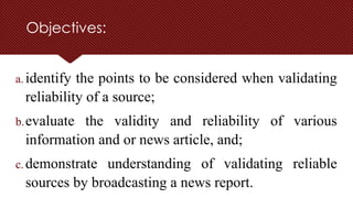 Validity-and-Reliability of the information | PPTX