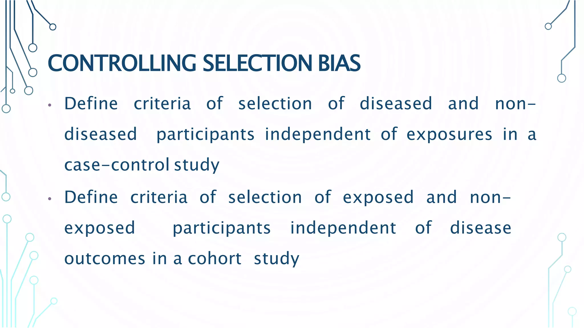 Validity and bias in epidemiological study | PPTX