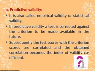 VALIDITY AND RELIABILITY OF THE TOPIC NURSING RESEARCH.pptx
