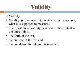 validity in research slideshare