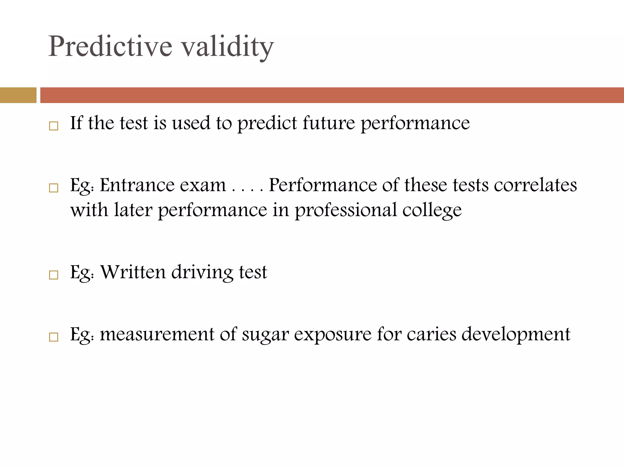 Validity and reliability of questionnaires | PPTX