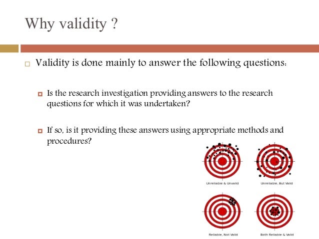 Thesis reliability and validity
