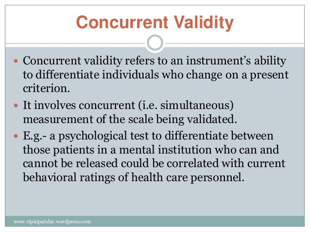 concurrent validity definition psychology <strong>concurrent validity definition psychology example</strong> title=