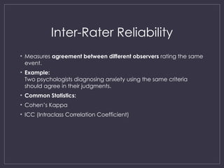 Strategy Unit Inter Rater Reliability validity and reliability zia ullah.ppt pres | PPT