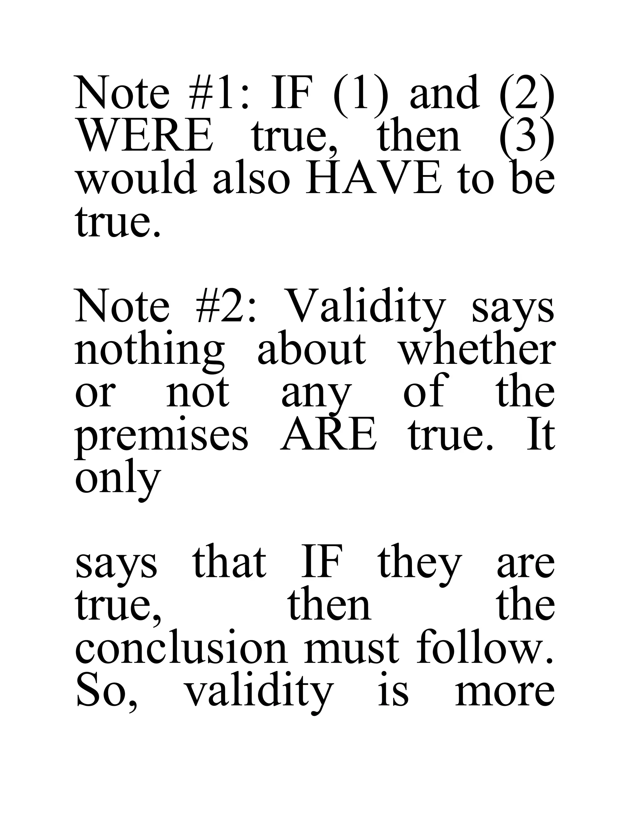 Validity And Soundness doc Validity And Soundness Doc