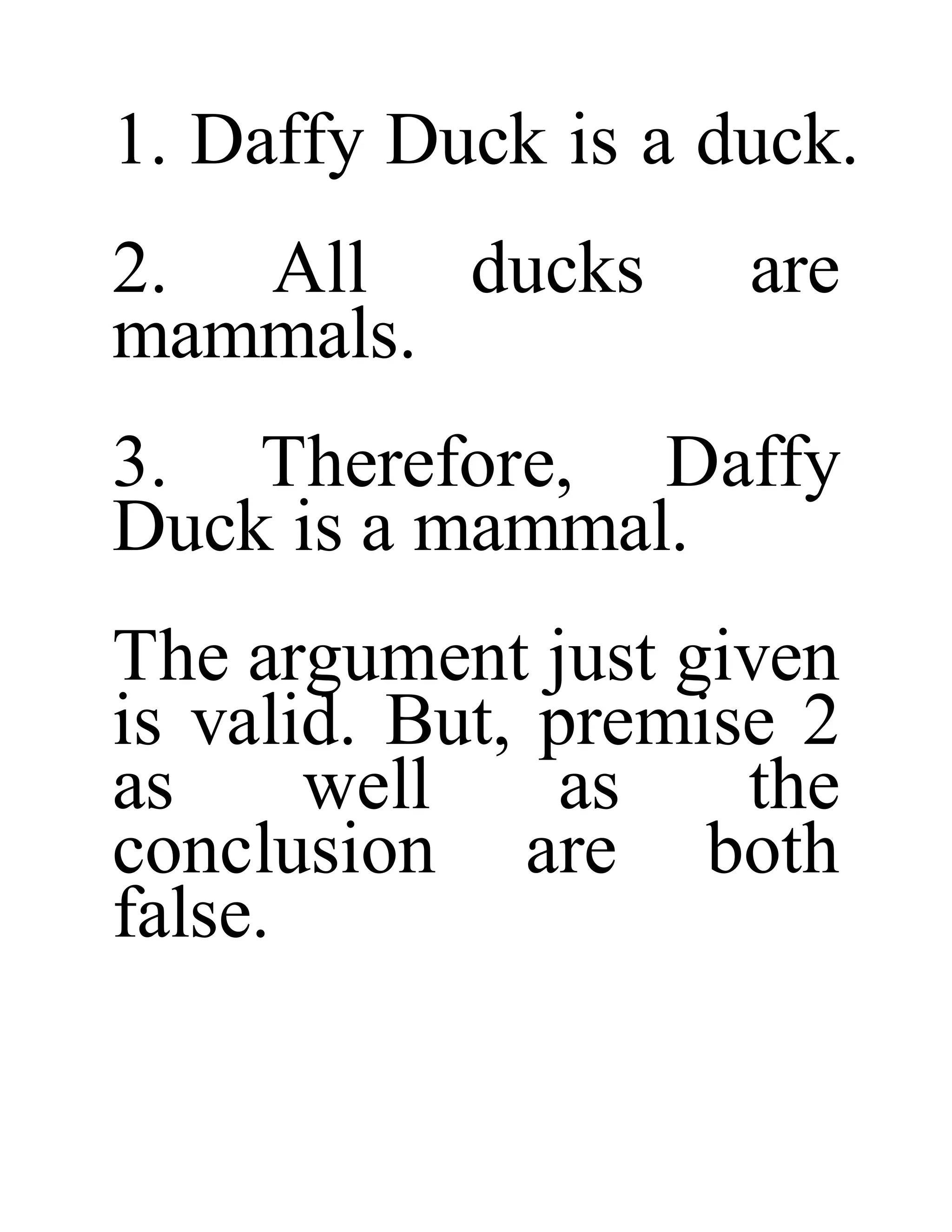 Validity And Soundness doc Validity And Soundness Doc