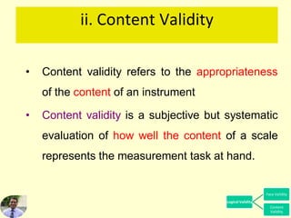 Validity of instrument | PDF