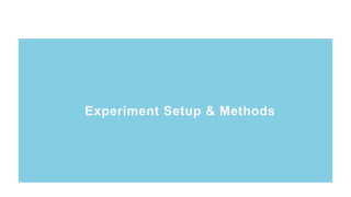 On The Validity of Peer
Grading and a Cloud Teaching
Assistant System
Experiment Setup & Methods
 