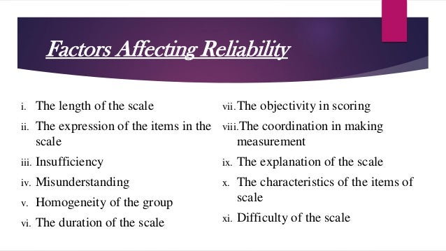 Validity Amp Reliability