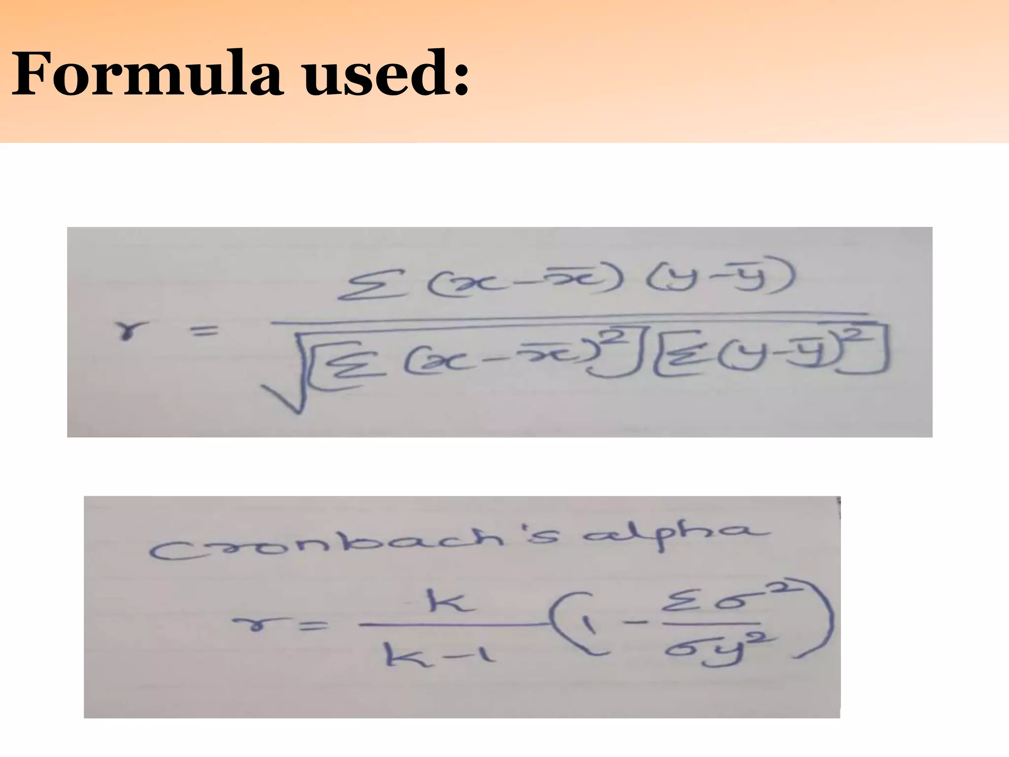 Formula used:
 