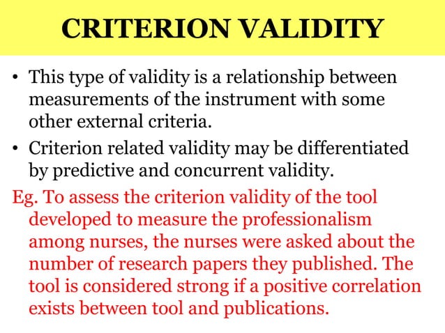 Validity & reliability | PDF