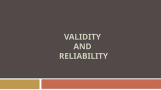 Comprehensive Guide to Validity and Reliability in Research Measurement ...