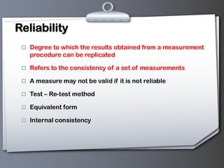 Validity, reliability and bias.research methodology | PDF