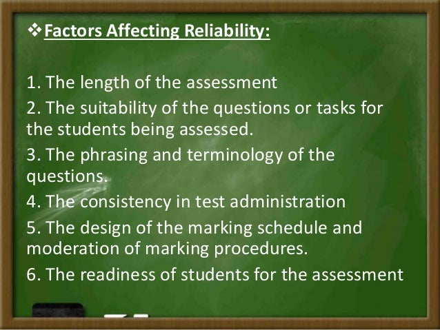 validity and reliability of personality tests
