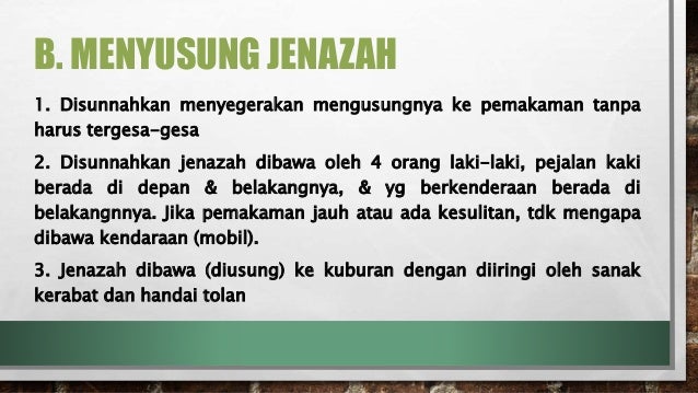 Tata Cara Menguburkan Jenazah