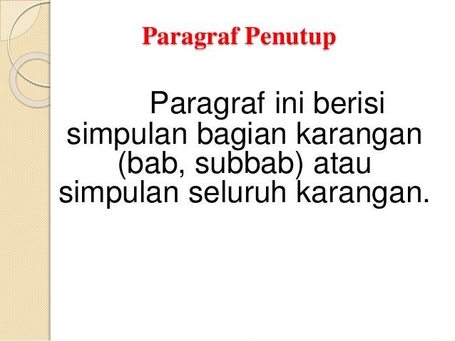 V alinea atau paragraf