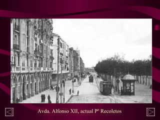 Avda. Alfonso XII, actual Pº Recoletos
