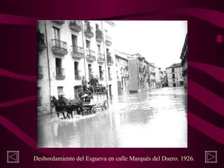 Desbordamiento del Esgueva en calle Marqués del Duero. 1926.