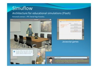 Simuflow
Architecture for educational simulations (Flash)
Simumak contract + PFC David Vega Fontelos.




                                              Javascript games
 