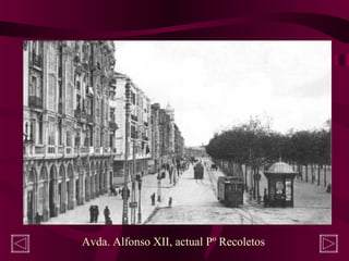 Avda. Alfonso XII, actual Pº Recoletos
 