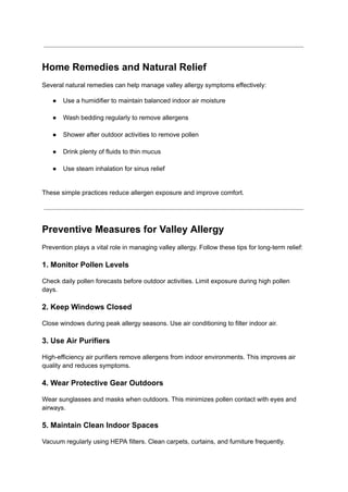 Image result for Valley Allergy_ Causes, Symptoms, and Effective Relief Solutions.pdf