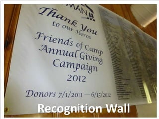 Recognition Wall
 