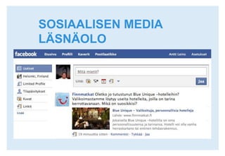 SOSIAALISEN MEDIA LÄSNÄOLOlorem