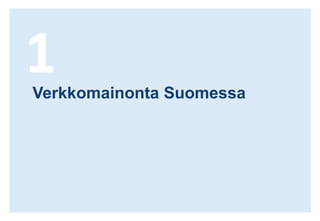 1Verkkomainonta Suomessa
