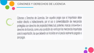 CÁNONES Y DERECHOS DE LICENCIA
 