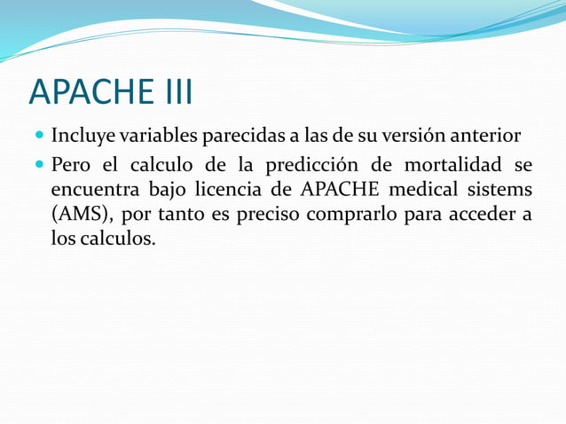 Valoración apache | PPTX