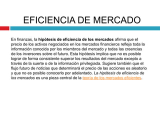 COTIZACIÓN EN BOLSA 