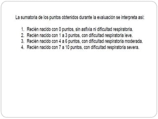 Valoración del recien nacido