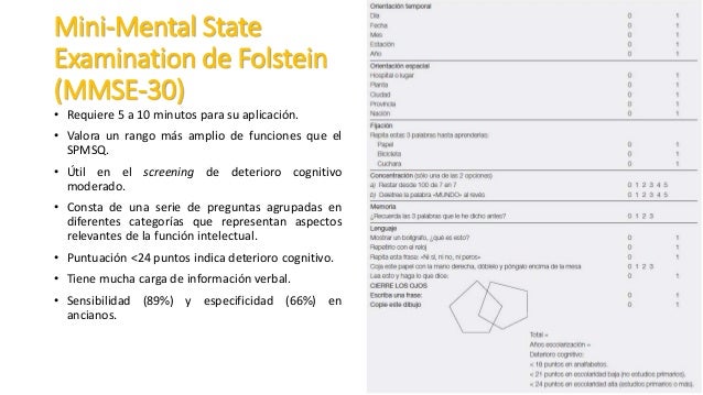 Escala De Folstein Para Que Sirve