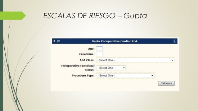 Valoración preoperatoria del paciente de alto riesgo