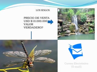 Correo Electrónico(E-mail)LOS SESGOSPRECIO DE VENTAUSD $10.000.000VALOR  VERDADERO?
