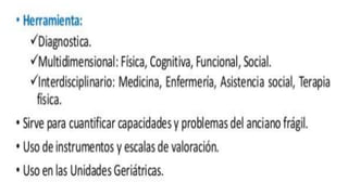 VALORACIÓN GERIÁTRICA INTEGRAL - ESSALUD