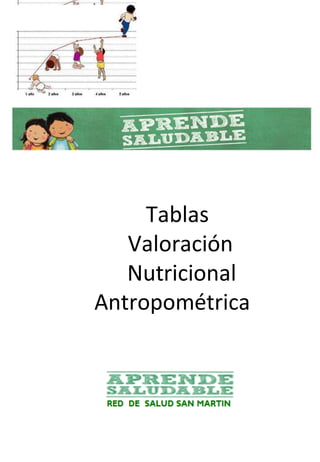 Tablas
Valoración
Nutricional
Antropométrica
 