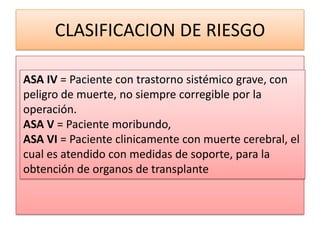 Valoracion preanestesica | PPTX