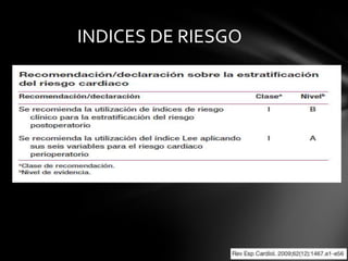 INDICES DE RIESGO
 
