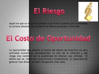 Valor del dinero en el tiempo | PPTX