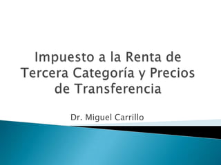 Dr. Miguel Carrillo
 