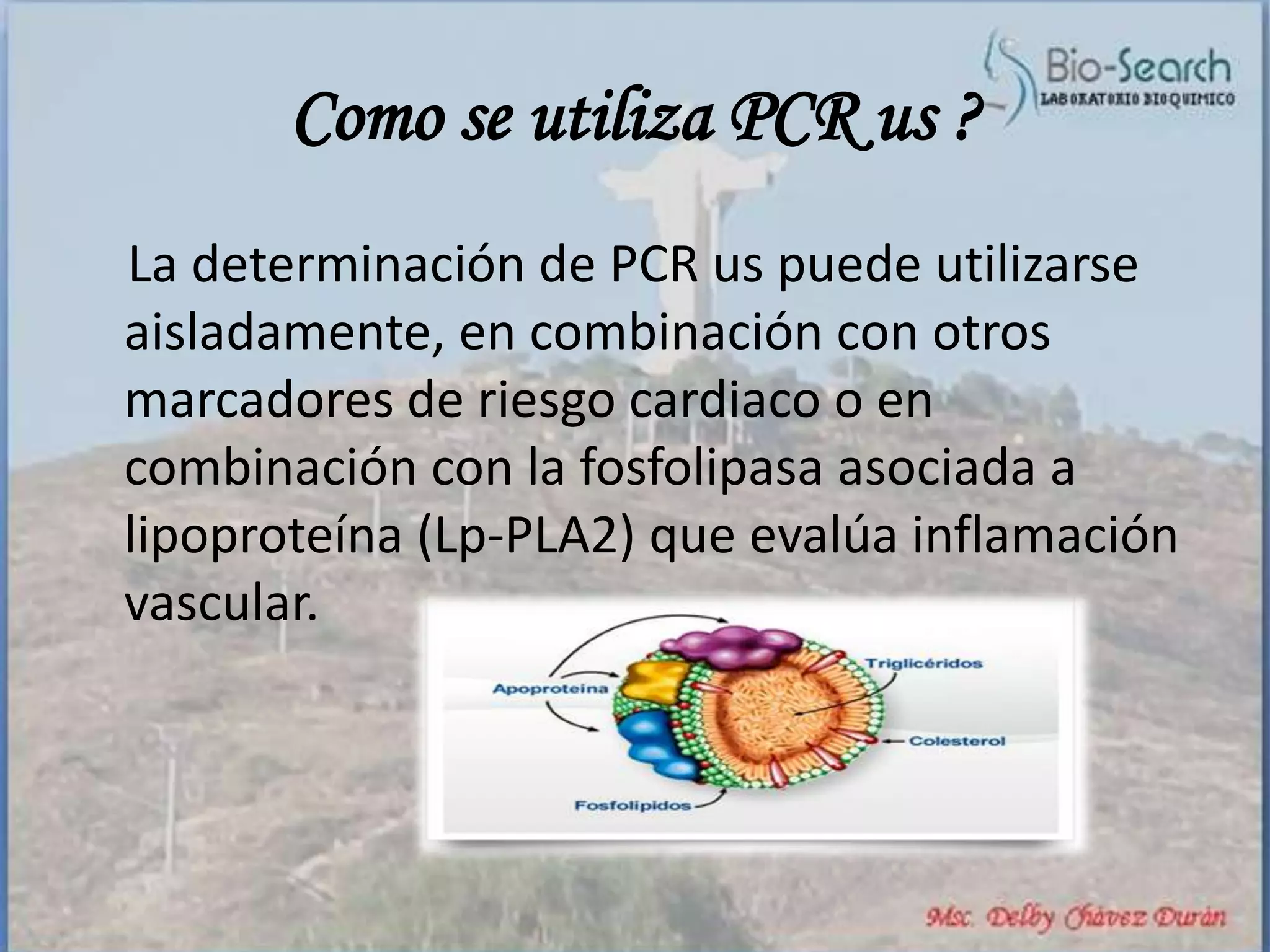 Valor diagnostico de la pcr us | PPTX