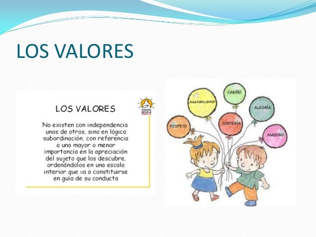 Valores Para Nin Os