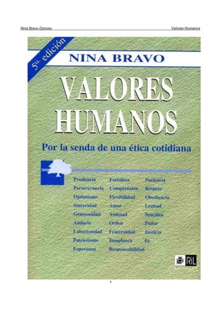Nina Bravo Donoso Valores Humanos
1
 