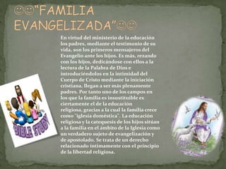 Valores cristianos en la familia | PPTX